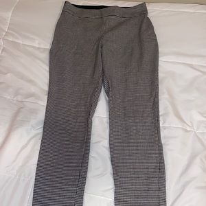 Black and white checked pants